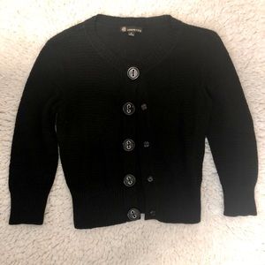 Forever 21 black 3 quarter sleeve cardigan